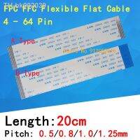 ✐✗ FPC FFC Ribbon Flexible Flat Cable 4/6/8/10/12/14/16/18/20/22/24/26/30/36-60 Pin Pitch 0.5/0.8/1.0/1.25MM Pitch Wire Length 20CM