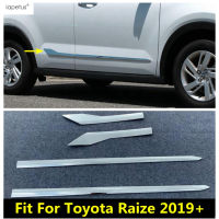 สำหรับ Toyota Raize 2019-2021รถด้านข้างประตู Body Strip Streamer ตกแต่งฝาครอบป้องกัน Trim ABS Chrome อุปกรณ์เสริมภายนอก