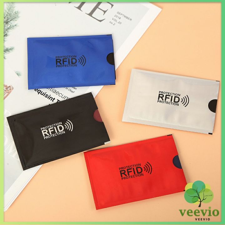 veevio-ซองอลูมิเนียมใส่บัตรเครดิต-กันขโมยข้อมูล-rfid-กันขโมย-ปลอกการ์ดฟอยล์-bank-card-case