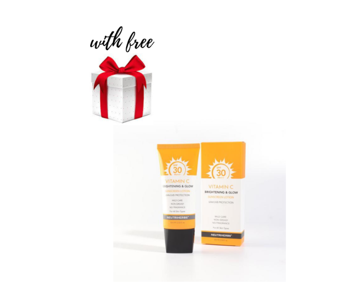 Neutriherbs Vitamin C Sunscreen Lotion SPF30 Face and Body with Free
