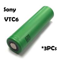 3 ก้อนถ่านชาร์จ Sony VTC6 mod battery 18650 2600 Lithium-ion battery Li-ion, 2600 mah ถ่านไฟฉาย รถบังคับ วิทยุ ถ่านชาร์จ ไฟฟ้า