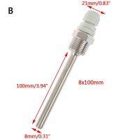 1/2 "สำหรับเกลียว50-200มม. เซ็นเซอร์อุณหภูมิ1ชิ้น Thermowell เหล็ก HUXUAN NPT สายนำและอะแดปเตอร์