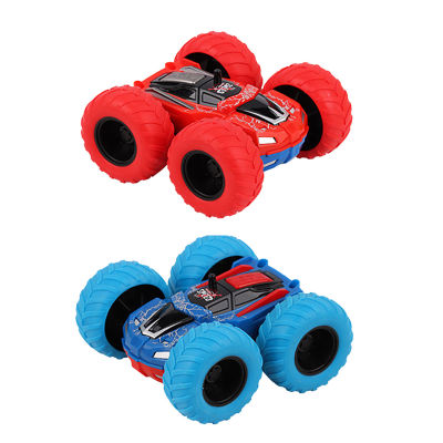 Pull Back Cars Toys 2PC Truck Double-Sided Inertance Friction Powered Vehicles