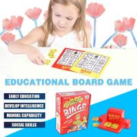 Bingo Game Learning Machine Materials Childrens Puzzle Tabletop Toys Game Brain Exercise Q3W6