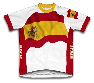Spain Flag Cycling Jersey for Men Short Sleeve Bike JerseyClothes Maillot Ciclismo Clothing Sports Sleeve Shirt Top