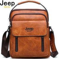 JEEP BULUO nd New Tote Crossbody Business Casual Handbag Male Spliter Leather Men Messenger Bags Shoulder Bag Large Capacity