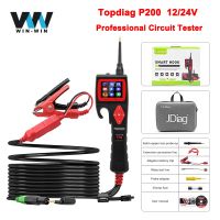 ✔▨ TopDiag Jdiag P200 12V 24V SMART HOOK Power Probe Car Circuit Analyzer Tester Digital Test Electrical System Detector Multimeter