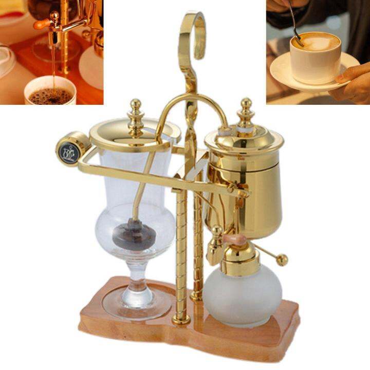 Gold Luxury Belgium Royal Balancing Syphon Coffee Maker Siphon Brewer Set 450ml Lazada PH