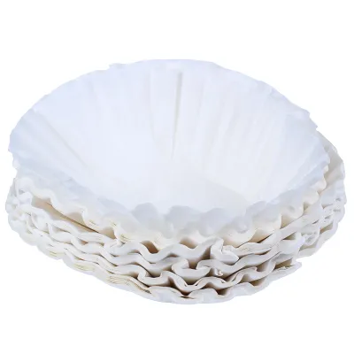 500Pcs 25Cm Sheets American Commercial Coffee Filter Paper Basket Coffee Filters Coffee Ware Coffee Filters (White)