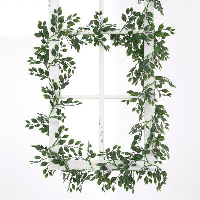 【cw】Artificial Plant Wall Hanging Decor Artificial Plants for Decoration Room Decorations Vines Wedding Fake Greenery Leaves Festive