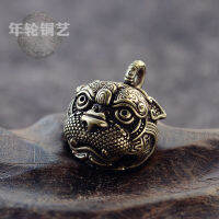 High-quality ทองเหลืองเนปาล Big-Eyed Brave Bells หัว-ไดรฟ์โบราณเก่าอุปกรณ์เสริม Bells Keychains รถแผงลอยแหล่ง Supply พระพุทธรูป
