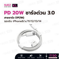 KL PD สายชาร์จ สำหรับไอโฟน 1m PD 20W Fastcharger จากสายType-C เปลี่ยนเป็นสายไลนิ่ง สำหรับ iPhone 14 12 11 13 Pro Max 5 5S 6 6S 7 7P 8 X XR XS MAX iPad รับประกัน1ปี