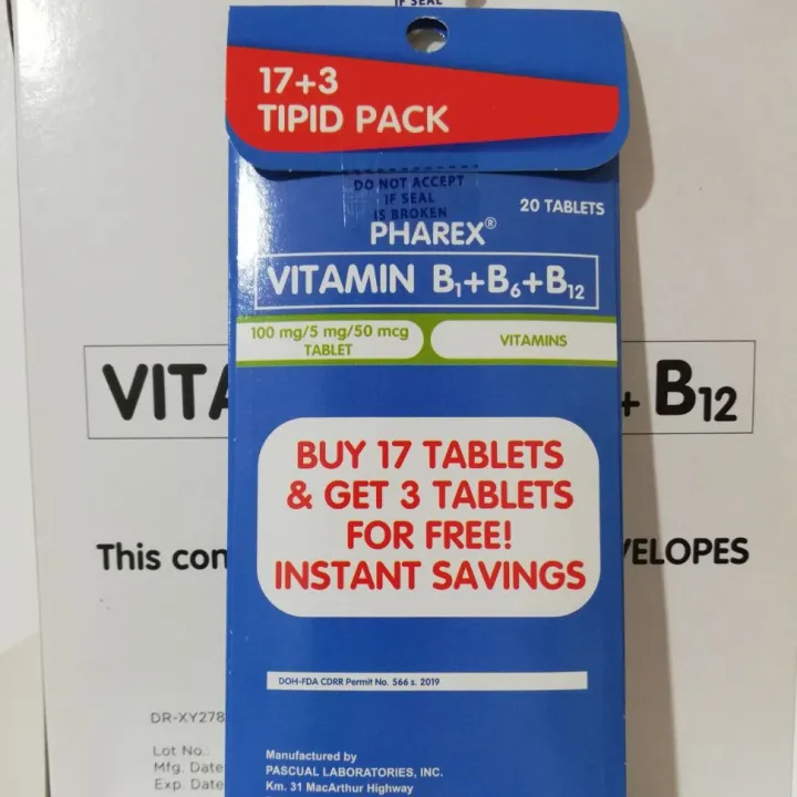 pharex vitamin b complex 17+3 | Lazada PH