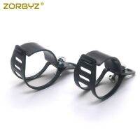 Zorbyz มอเตอร์ไซค์41-51มม. แคลมป์จับตะเกียบอลูมิเนียมโครเมียมสีดำ/สัญญาณไฟเลี้ยวขาตั้งยึดสำหรับ Harley Honda Suzuki Kawasaki