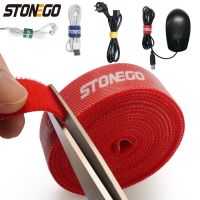 STONEGO USB Cable Winder Cable Organizer Ties Mouse Wire Earphone Holder HDMI Cord Free Cut Management Phone Hoop Tape Protector Cable Management