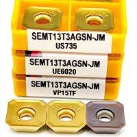 โฮสต์คุณภาพสูงขาย 10pcs CNC SEMT13T3-JM VP15TF UE6020 US735 เครื่องมือ ชิ้นส่วนคาร์ไบด์แทรกใบมีดกลึง VBMT สําหรับการกลึงภายนอก