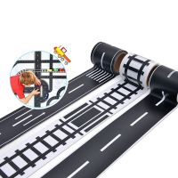 hot！【DT】✹  Railway Road Tape 48mmX5m Traffic Scene Washi Sticker Adhesive Masking Paper Label for Kids Car