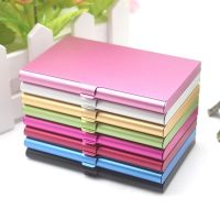 hot！【DT】♣₪◇  Business Aluminum Alloy Flip Card Credit Color Metal Holder Customizable Logo