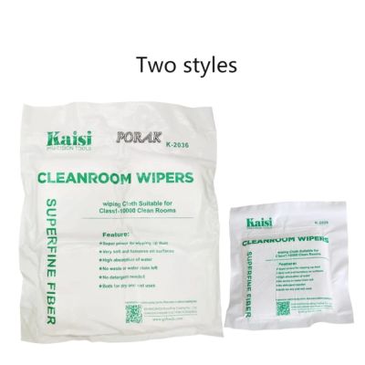 Kaisi 50ชิ้น200ชิ้น/ถุง Cleanroom Waper ไม่ผ้าเช็ดฝุ่นฝุ่นโทรศัพท์สะอาดเครื่องมือซ่อมแซม LCD สำหรับ Class1-10000ห้องพักสะอาด