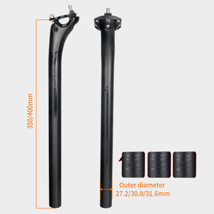 toseek-cod-จักรยานคาร์บอนไฟเบอร์-seatpost-ออฟเซต20มม-ชิ้นส่วนจักรยานขี่จักรยานน้ำหนักเบาความแข็งแรงสูงท่อที่นั่ง27-2-30-8-31-6มม-แกนเบาะนั่งจักรยา