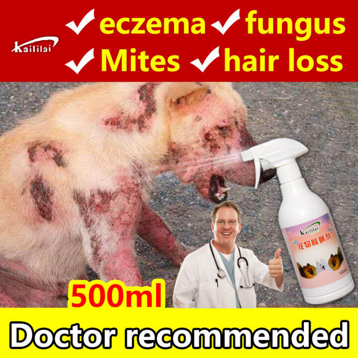 Kaililai Mange treatment dogs Pet skin treatment spray Tick and flea killer for dogs Anti tick