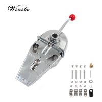 Winibo Universal Boat Dual Lever Throttle Control,Marine Top Mount Twin Lever Engine Control Zinc Alloy Dual Handle Shift for Any Type of Boat with Outboard Inboard or I/O Power