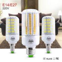 Foxanon หลอดไฟ Led E14 Smd 5730โคมไฟ Led Ac220v E27 24 30 42 64 80 89 108สำหรับการส่องสว่างในบ้านโคมระย้ามุมแอลอีดี136