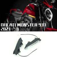 ไฟสัญญาณเลี้ยว LED รถจักรยานยนต์ทั้งกลางวันและกลางคืนสำหรับ Ducati Monster 950 MONSTER 937 2021 2022 2023ไฟเตือน