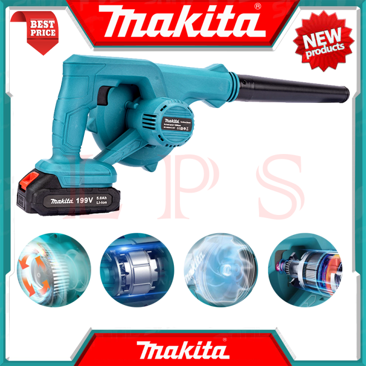 makita-blower-เครื่องเป่าลมไร้สาย-เป่าลม-เป่าฝุ่น-ดูดฝุ่น-รุ่น-199v-งานไต้หวัน-aaa-การันตี