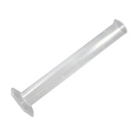 250mL Clear White Plastic Liquid Measurement Graduated Cylinder for Lab Set