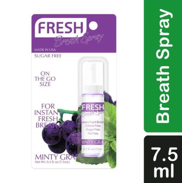 FRESH Minty Grape Breath Spray 7.5ml Lazada PH