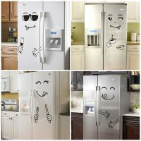 Eating Drinking Smiley Face Wall Stickers Dining Room Decoration Diy Vinyl Decal Refrigerator Sticker