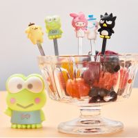 Animal Fruit Fork Food Grade Silica gel Mini Cartoon Kids Cake Fruit Toothpick Bento Lunch Bento Accessories Party Decoration