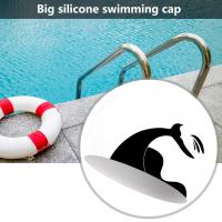 Adult Swim Hat Practical Silicone Texture Swim Pool Hat Large Size Swimming Sports Hat Silicone Material Swimming Supply Swim Caps