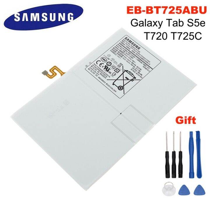 แบตแท้ Samsung Galaxy Tab S5e T720 T725c Eb Bt725abu 7040mah พร้อมชุด