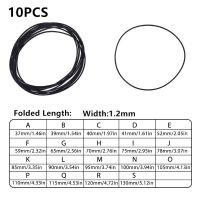 [2023] 10ชิ้นความกว้าง1.2มม. สายพานเครื่องเทปผสมทั่วไป,สายพานยางแบนไดรฟ์ทั่วไปหลากหลายชนิดสำหรับเครื่องเล่นซีดีดีวีดีวอล์คแมน
