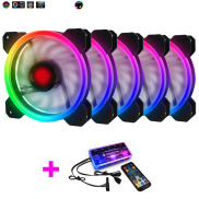 Bộ 5 Quạt Tản Nhiệt, Fan Case Coolmoon Ver 2 Led RGB Dual Ring