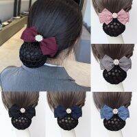 Korean Fashion Professional Headdress Nurse Air hostess Net Bag Handmade Bowknot Jewelry Exquisite Hair Ornament