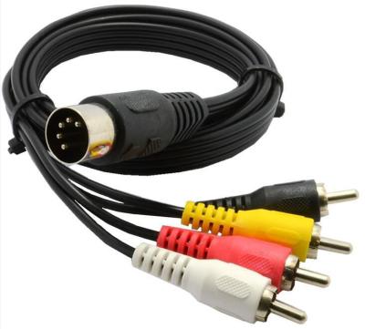 Chaunceybi 5 Pin Male Din Plug to 4 x Phono Plugs Audio Cable 1.5m 0.5M 50cm 150cm