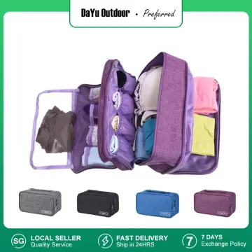 Multifunctional Underwear Storage Bag Travel Clothes Bra Socks Divider Organizer  Pouch Women Portable Cosmetic Stuff Washing