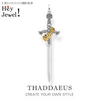 Pendant Sword With Crown, Spring New Fine Jewelry Europe Style Bijoux 925 Sterling Silver Protection Gift For Women Men