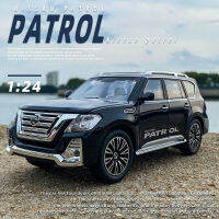 ใหม่1:24 Alloy Diecast รุ่นรถยนต์ของเล่น Nissan Patrol Miniature Off-Road โลหะรถรวบรวมของขวัญเด็กวันเกิด Toys