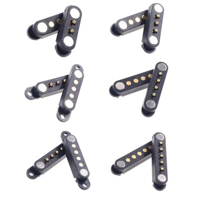 【CW】 1  5 10 Magnetic Pogo Pin 2 3 4 6 Poles 2.54 Pogopin Male Female Contact Strip