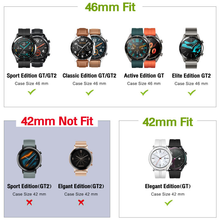 zenia-tpu-เคสป้องกันผิวฝาครอบสำหรับนาฬิกา-for-huawei-watch-gt-gt2-sport-classic-active-elite-46มม-elegant-42มม-นาฬิกากีฬา-ไม่พอดีกับ-gt2-42