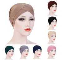 【YF】 Muslim Turban For Women Inner Hijab Cap UnderScarf Arab Wrap Head Scarves Turbante Mujer Trendy Wraps