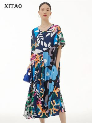 XITAO Dress  Pullover Casual Print Dress