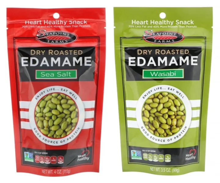 Seapoint Farms, Dry Roasted Edamame, Sea Salt/Wasabi, 4 oz (113 g ...