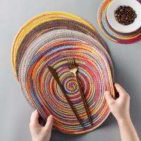 [HOT ZEXKLIOALQAQ 529] Placemats สำหรับโต๊ะรับประทานอาหาร6PCHeat-Resistant Placemats คราบทนป้องกันการลื่นไถลล้างทำความสะอาดได้พีวีซีทอไวนิลบนโต๊ะอาหารเสื่อขาตั้งสามขา