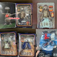 Neca E.T. รูปพิเศษ-Terrestrial 40Th ครบรอบ LED รูปจักรยานผ้าเช็ดตัว VER Action Figure ของขวัญของเล่น