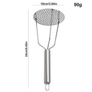 304 Stainless Steel Masher For Mashed Potatoes & Food Presser For Pumpkin  And Other Food & Handheld Kitchen Tool For Crushing Food